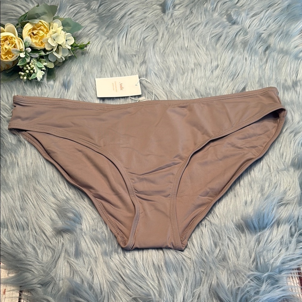 NWT Andie Swim Stone Bikini Bottom sz XL
